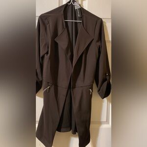 Soho Apparel Brown Coat with Tailored Silhouette